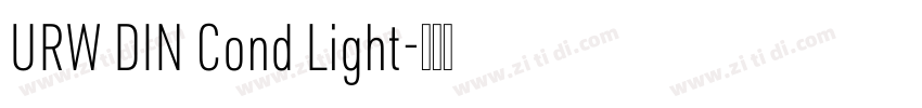 URW DIN Cond Light字体转换